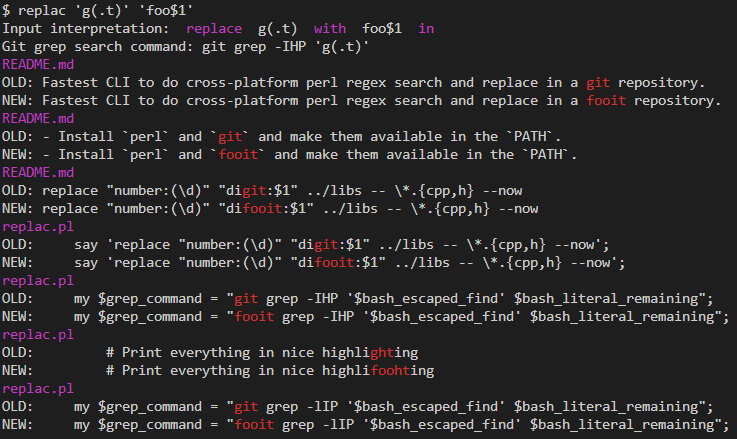 GitHub - chtenb/replac: Fastest CLI to do cross-platform perl regex ...