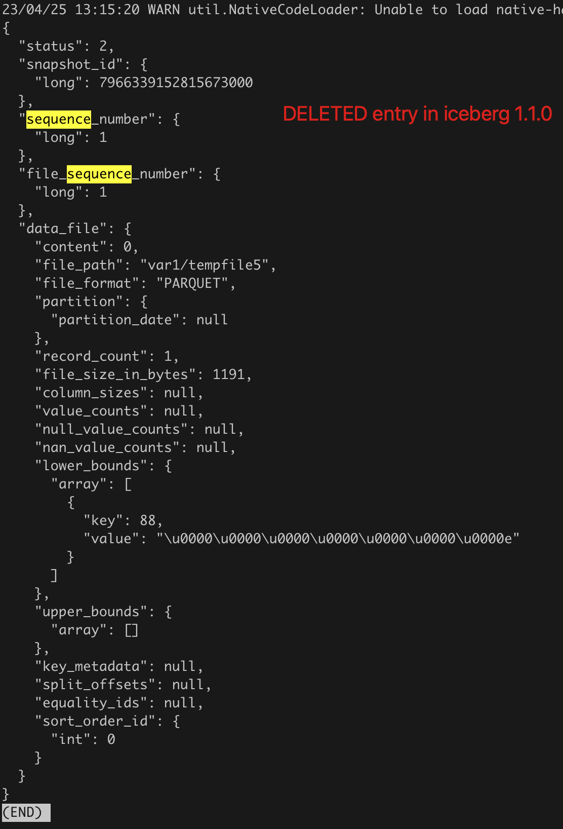 [Bug]: Occur NPE when Iceberg version upgrade to 1.1.0 · Issue #1380 ...