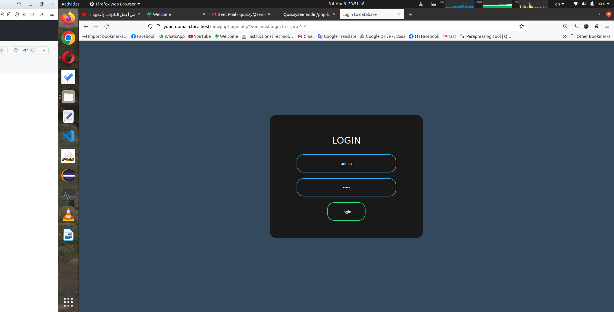 GitHub - QossayZeineddin/php-login-showData: a sample site that have a ...