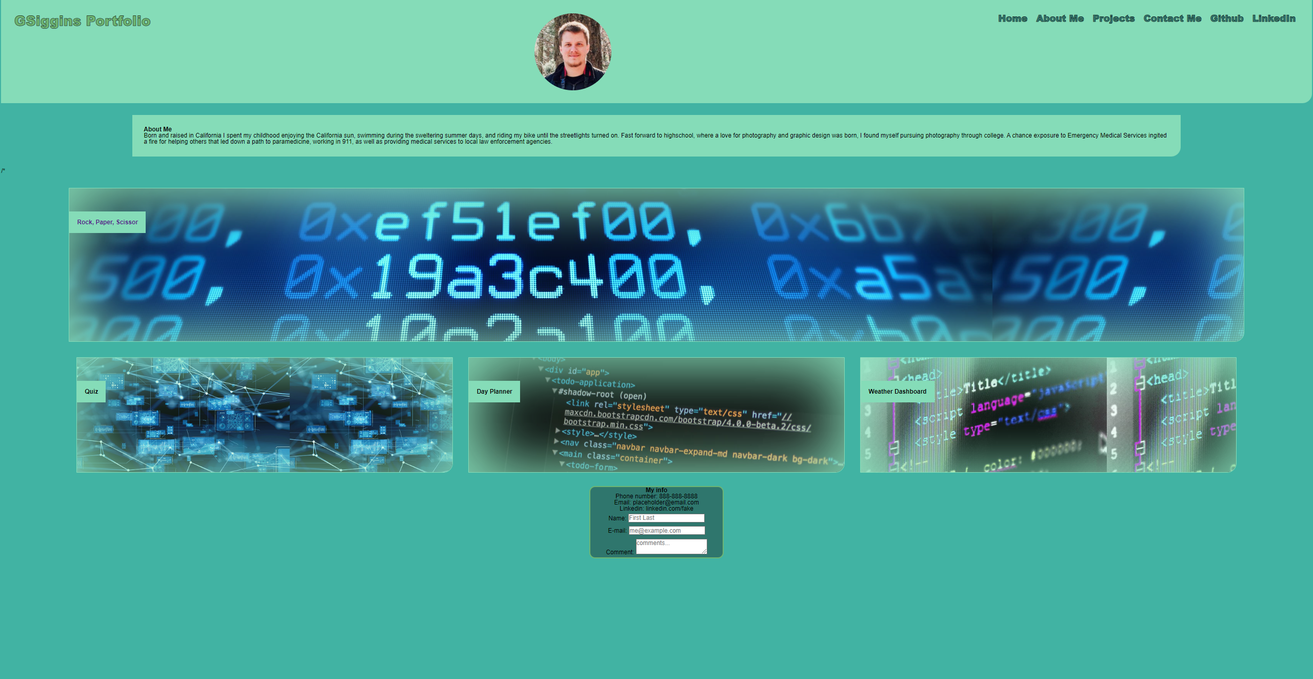 GitHub - GSiggins/portfolio: Gregory Siggins Public Portfolio · GitHub