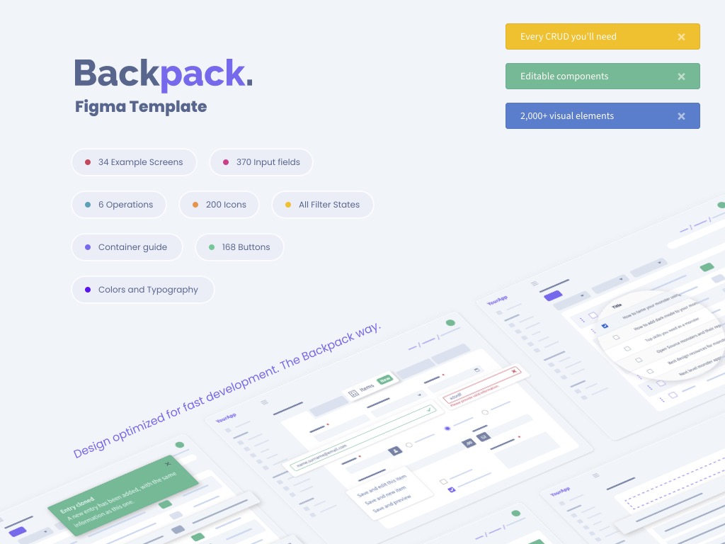 Backpack Figma Template