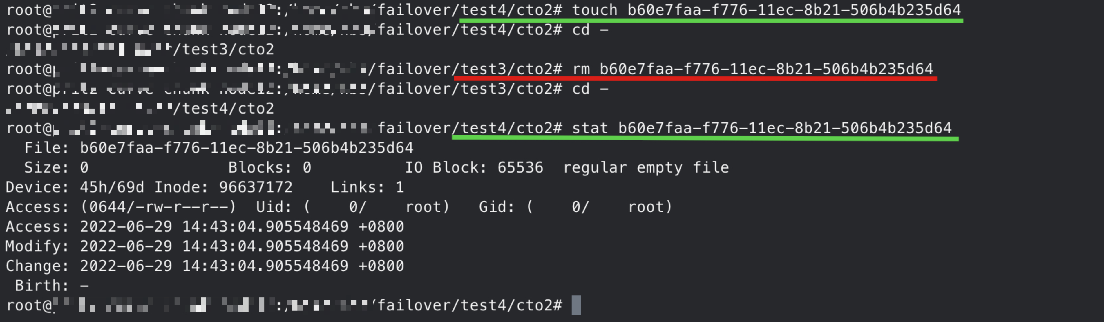 Files deleted by other mount points during multiple mounts cannot be