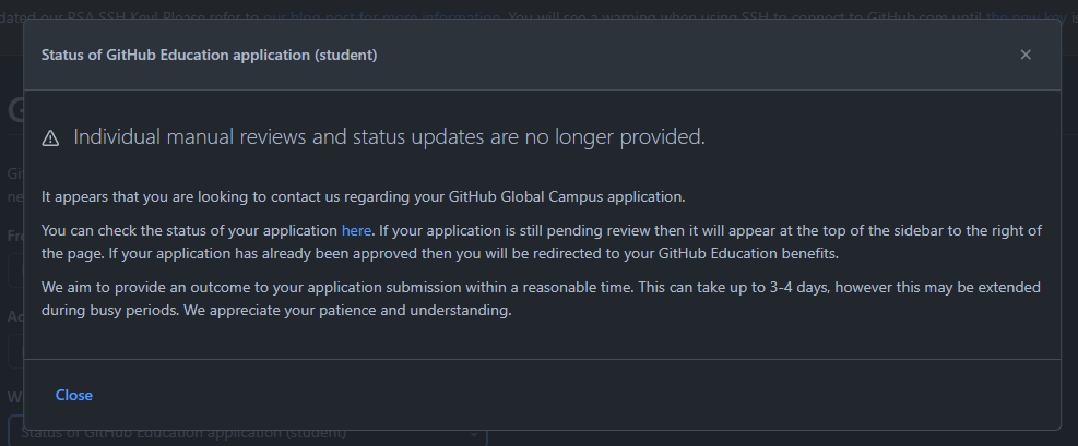 Student Application got rejected · community · Discussion #52752 · GitHub