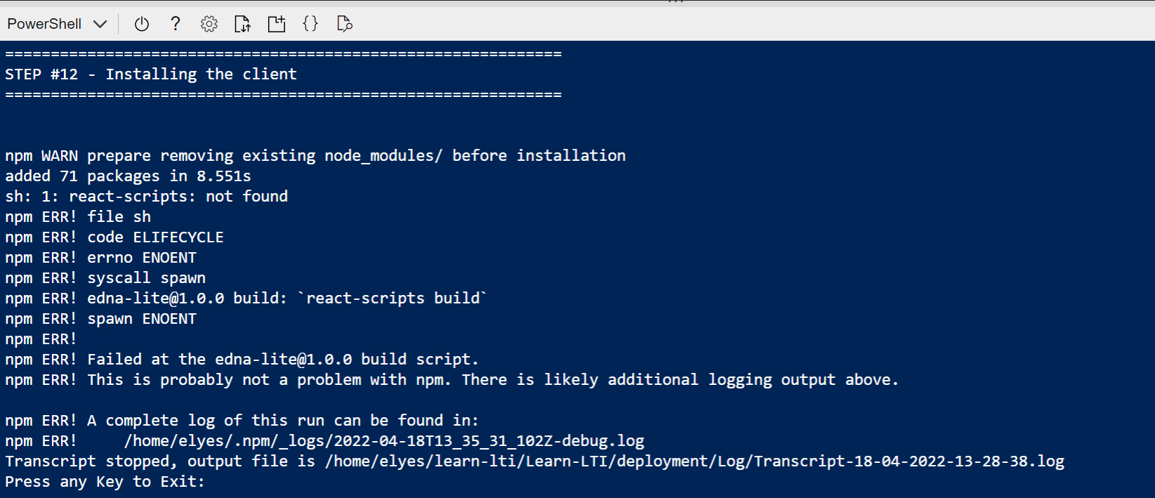 Ms learn LTI deployment stuck on step 12 · Issue #183 ...