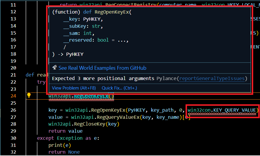 possible issue with win32api.RegOpenKeyEx method? · Issue #2042 ...