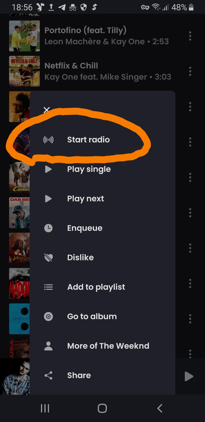 Start radio function · Issue #123 · z-huang/InnerTune · GitHub