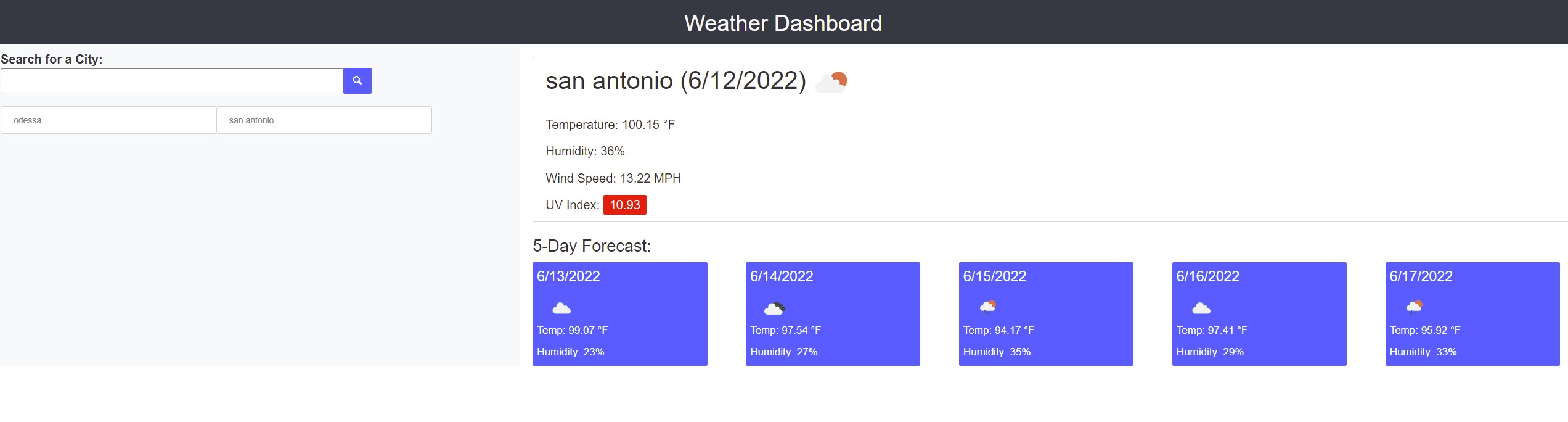 GitHub - jamestchavez/Mod6Weather: Module 6 Challenge