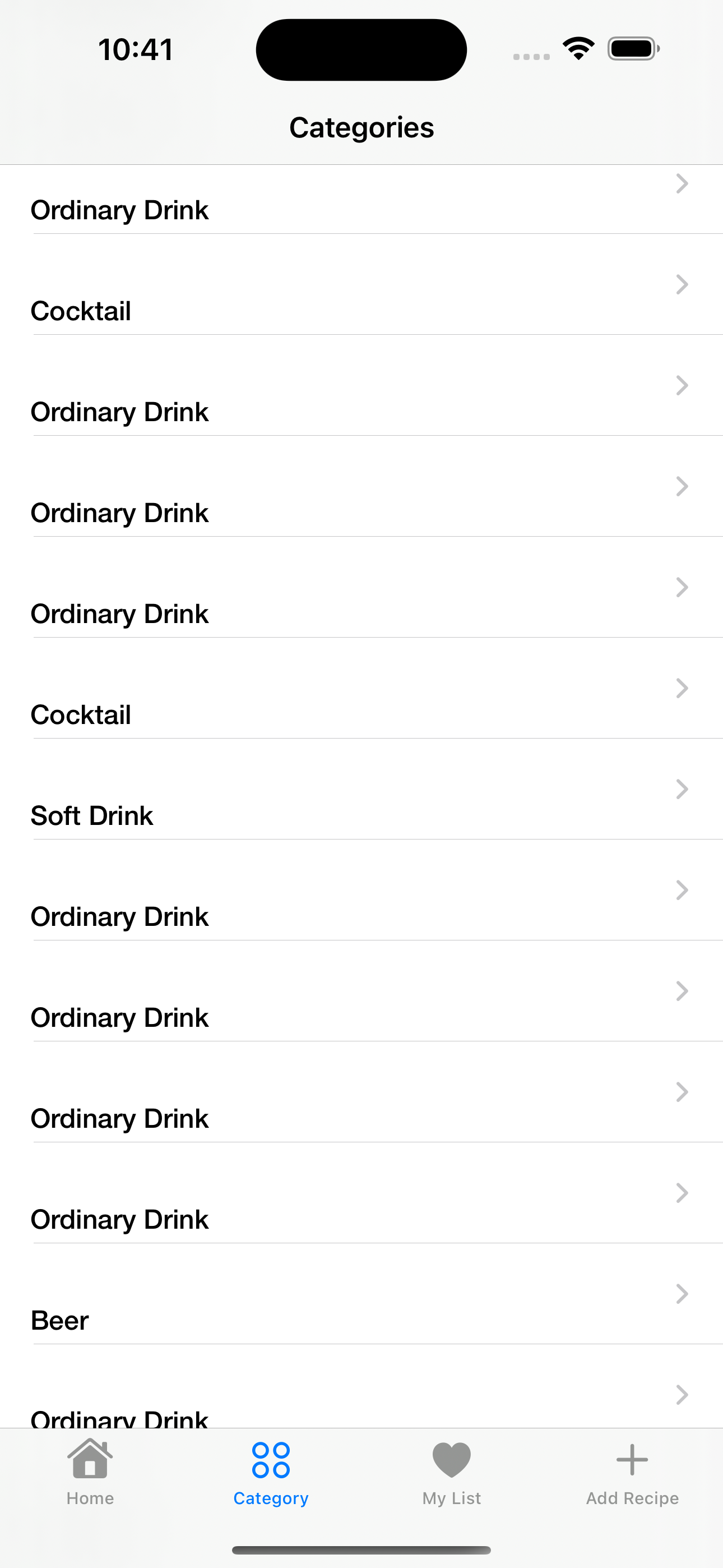 GitHub - kaanyeyrek/CocktailRecipes: JSON/API, Protocols, Delegate ...