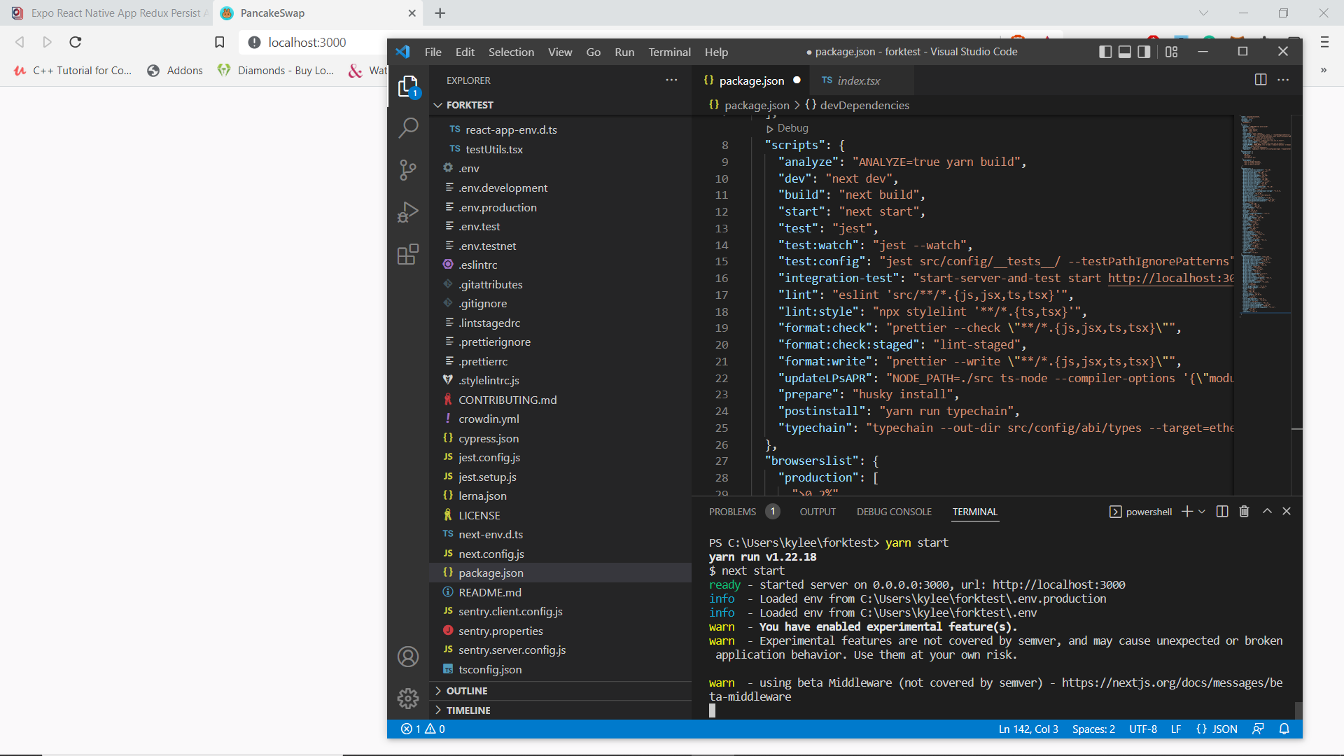 Frontend Run Errors · Issue 3669 · pancakeswap/pancakefrontend · GitHub