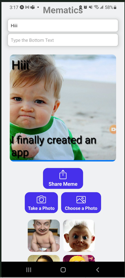 GitHub - njf333/Mematics: Meme Generator App