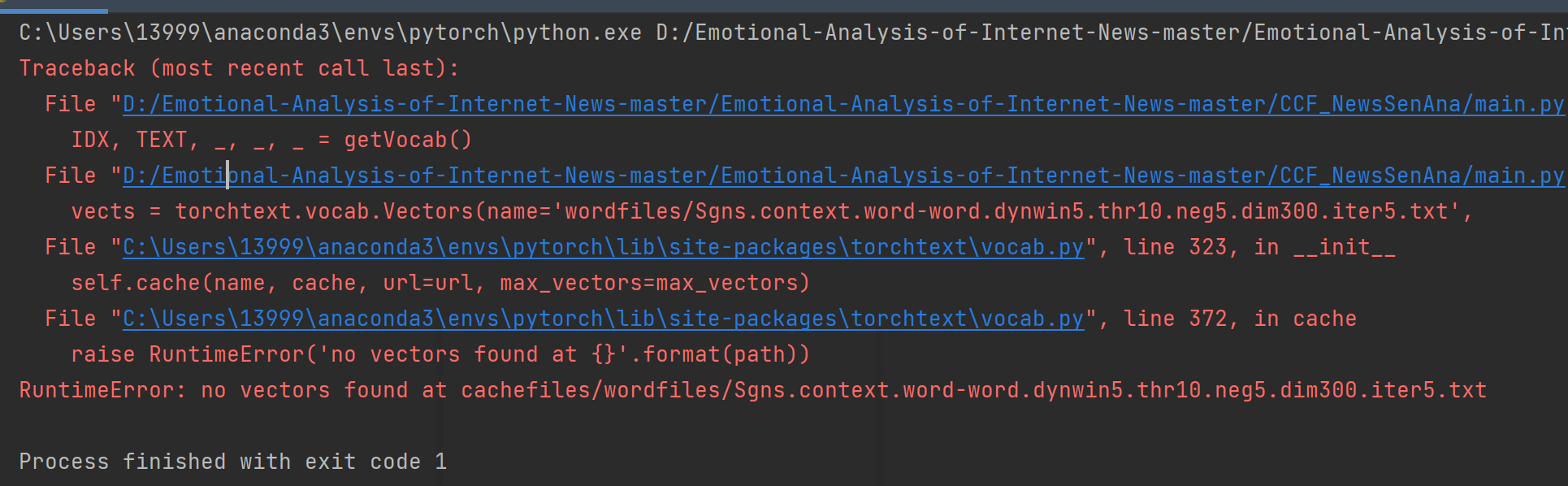 github - varshh7 textemotion-analysis: https: ... 不会修改代码可以帮忙看一下吗 · Issue #13 · DefuLi/Emotional-Analysis-of-Internet-News ...
