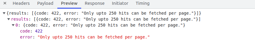 typesense has limitation issue to send 250 hits at a time. Can we ...