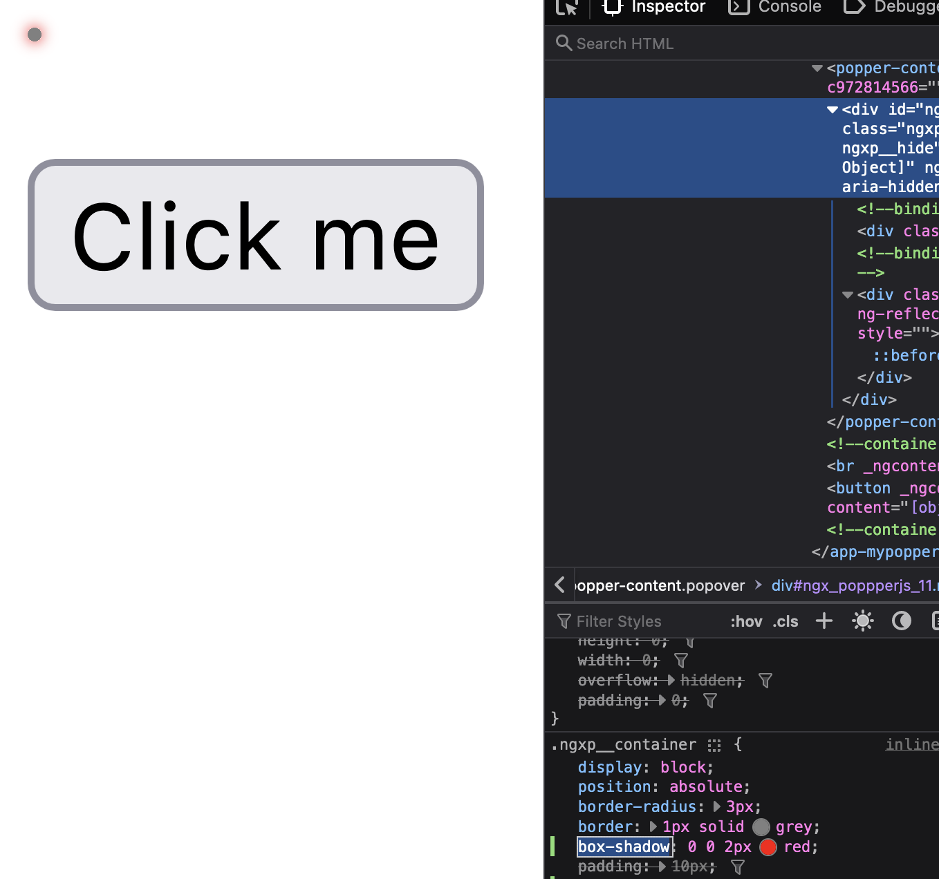 Bug v16 introduces small dot issue 54 tonysamperi ngx popperjs