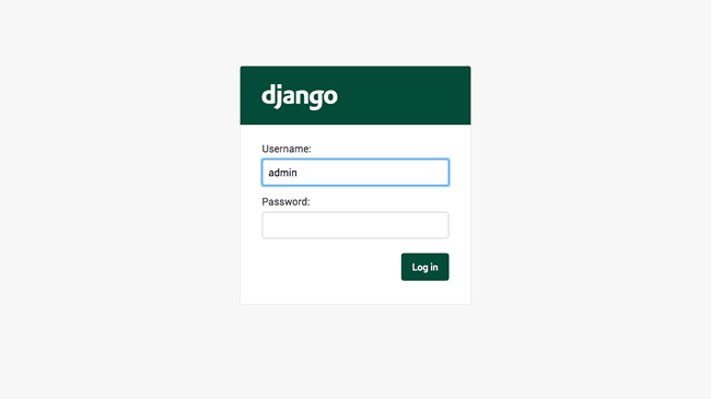 Django admin interface