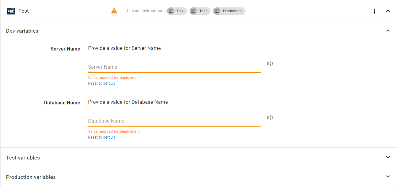 Allow collapsing environment variables for project variable templates ...