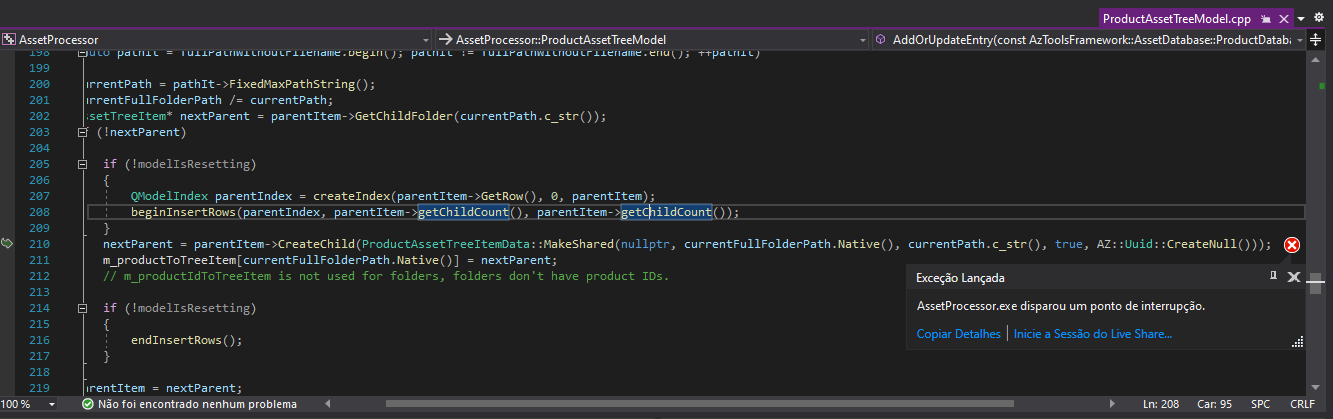 Asset Processor is crashing on new projects · Issue #2343 · o3de/o3de ...