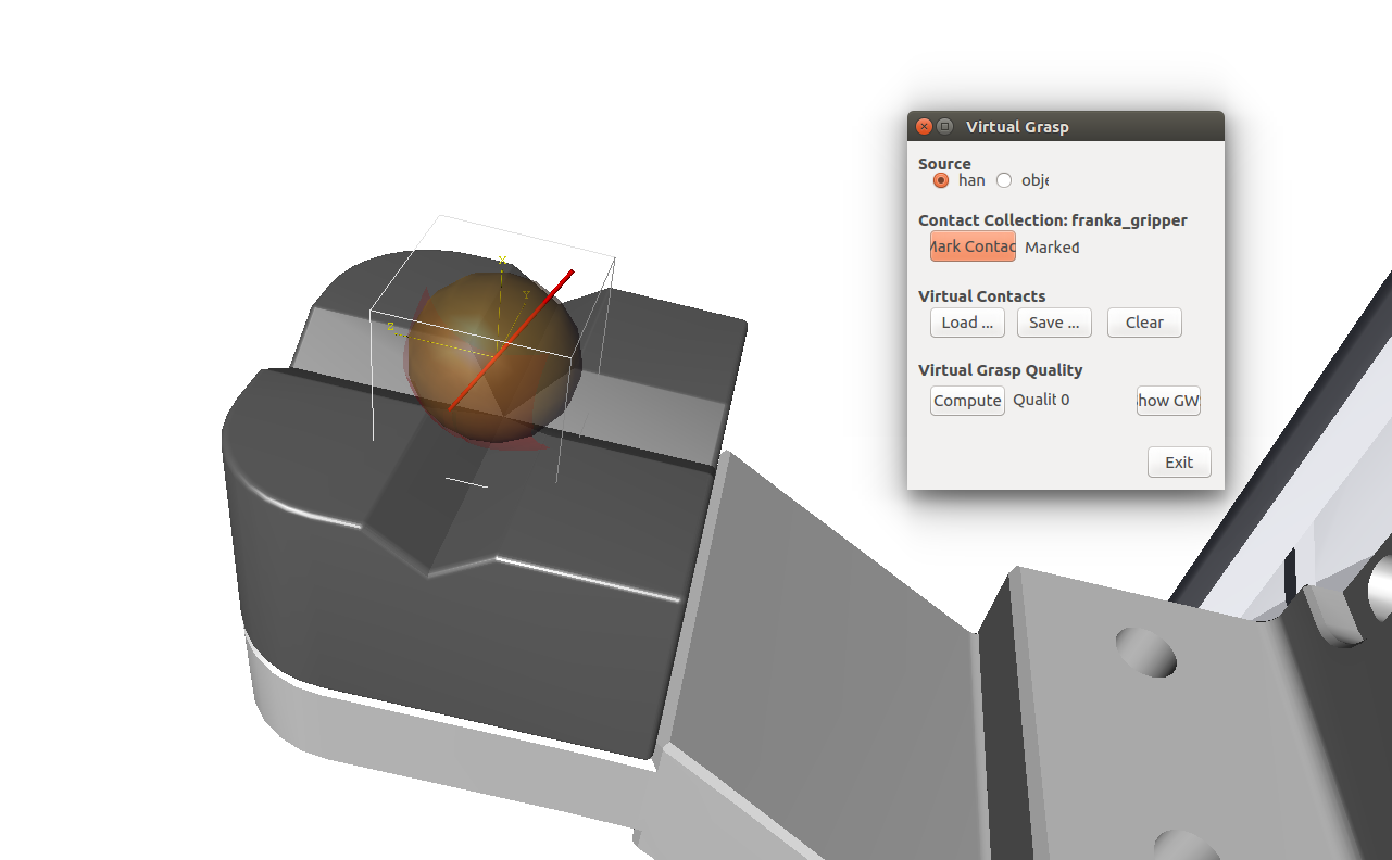 Virtual Contacts of Panda Franka Emika · Issue #55 ·  JenniferBuehler/graspit-pkgs