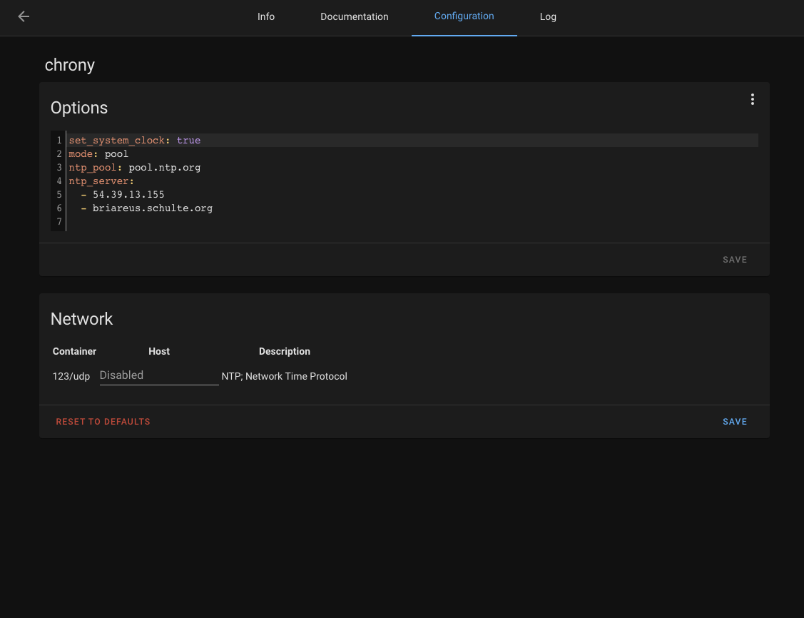 Issue with time server · Issue #71 · hassio-addons/addon-chrony · GitHub