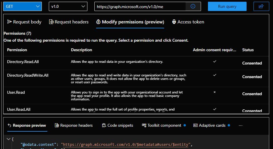 Is there a way to identify which permissions a Graph call requires ...