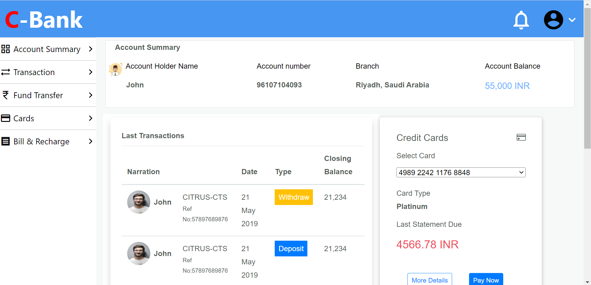 GitHub - psai2000/ServerSide-SinglePage-BankingApplication: This ...