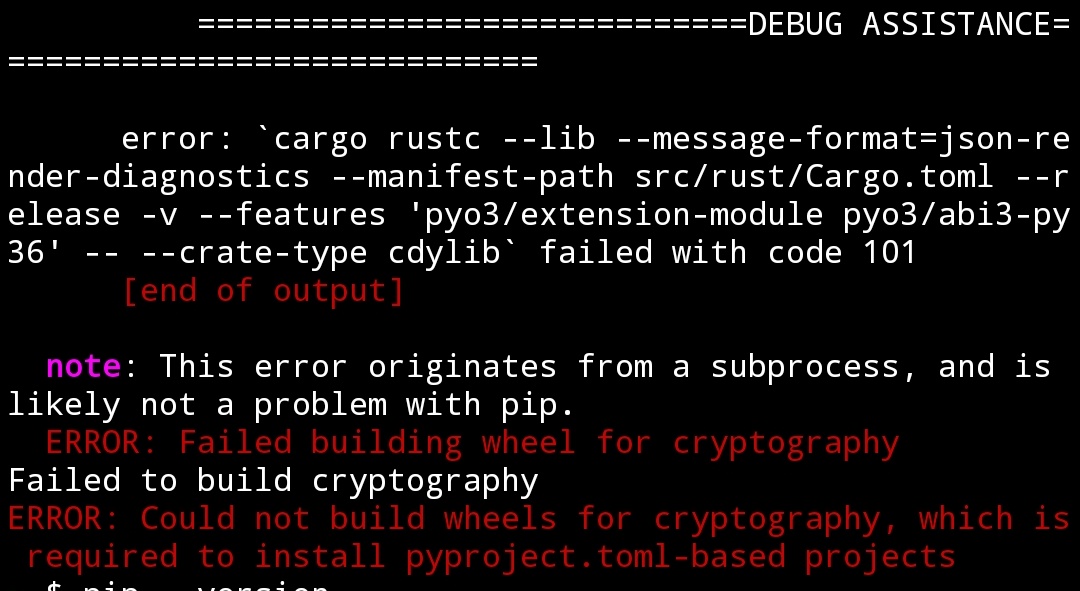 [Bug]: cryptography won't install · Issue #12083 · termux/termux ...