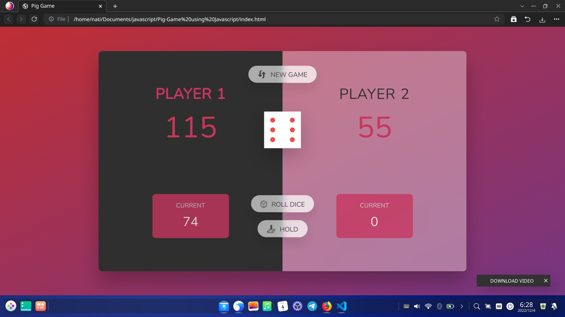 GitHub - nati3514/Pig-Game-using-Javascript