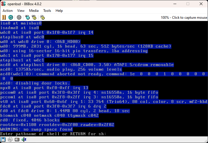 OpenBSD 2.3 fails to boot when an ATAPI CD-ROM is present · Issue #2942 ...