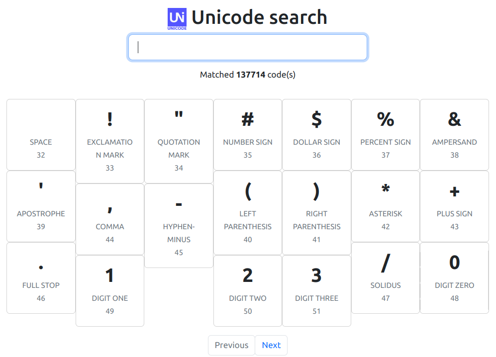 GitHub - tohichoi/unicode_search