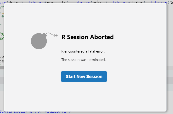 installation - I get 'R Session Aborted' when installing any package in ...