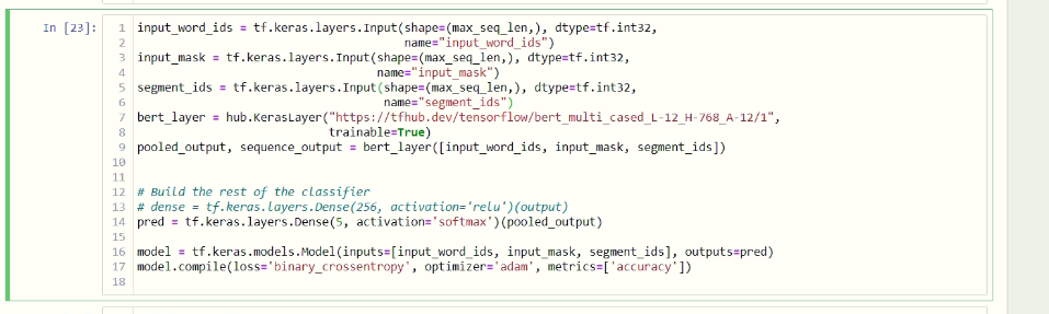 No gradient defined error on bert_multi_cased_L-12_H-768_A-12 · Issue ...