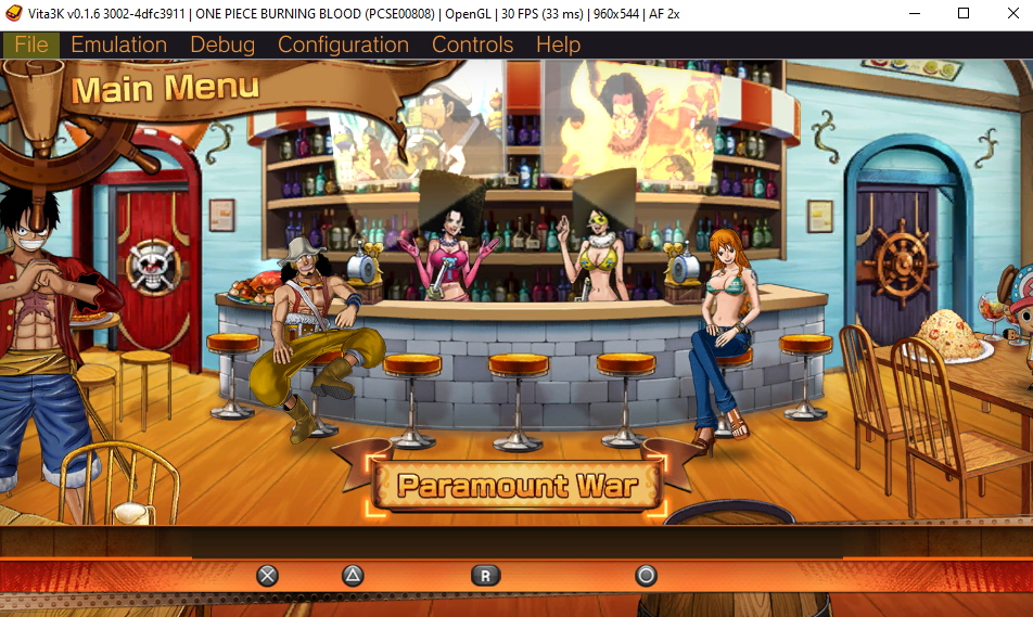 One Piece Burning Blood [PCSE00808] · Issue 1154 · Vita3K