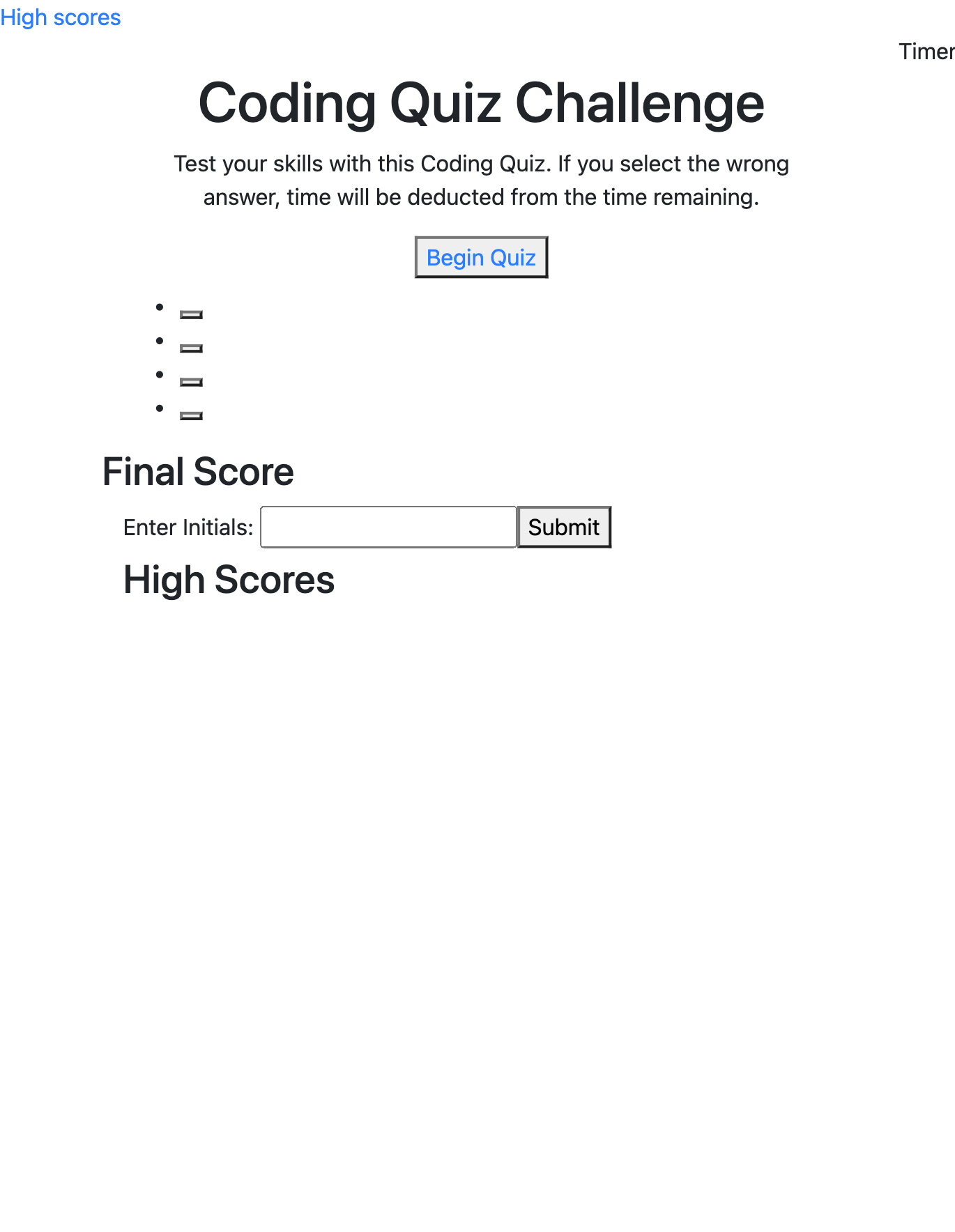 Github Bvenant Code Quiz