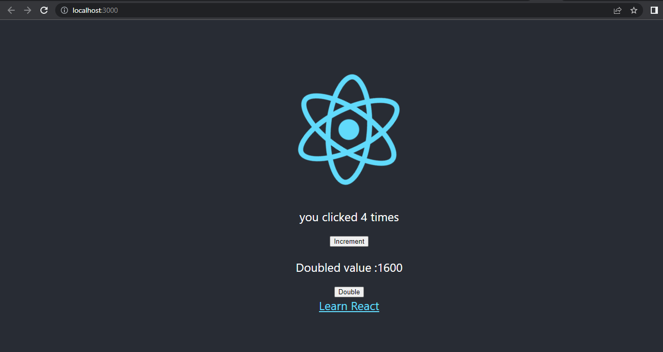 React - State - Basic Click Counter and Value Doubler · akash-coded ...