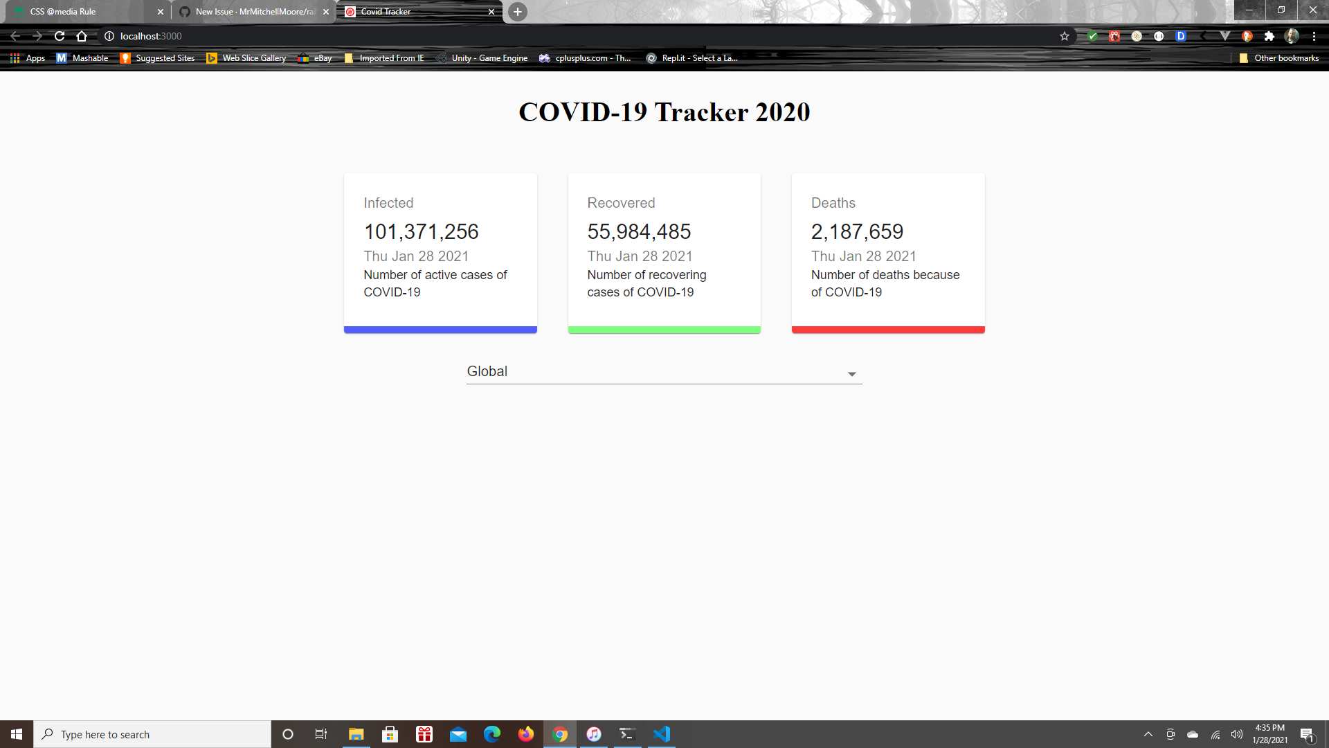 GitHub - MrMitchellMoore/Covid_Tracker: The app demonstrates covid ...