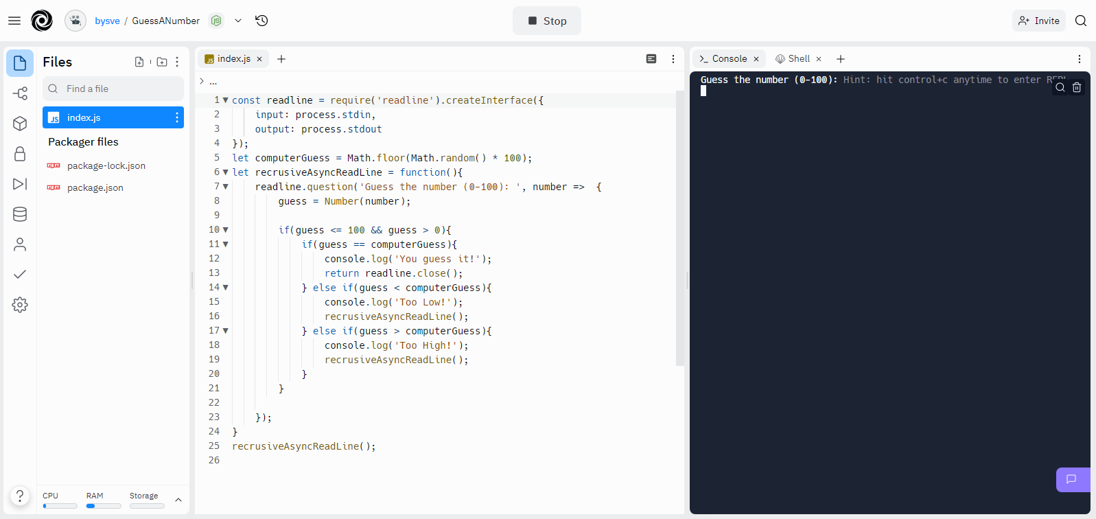 GitHub - bysve/GuessANumberGame: A simple console game "Guess a Number ...