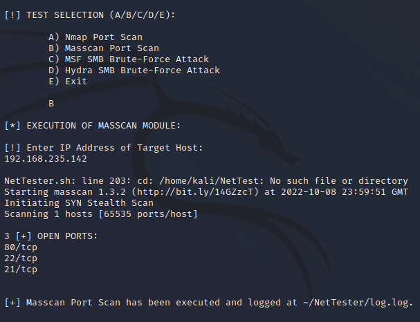 GitHub - C-Dr4gon/NetTester: This is a penetration testing program ...