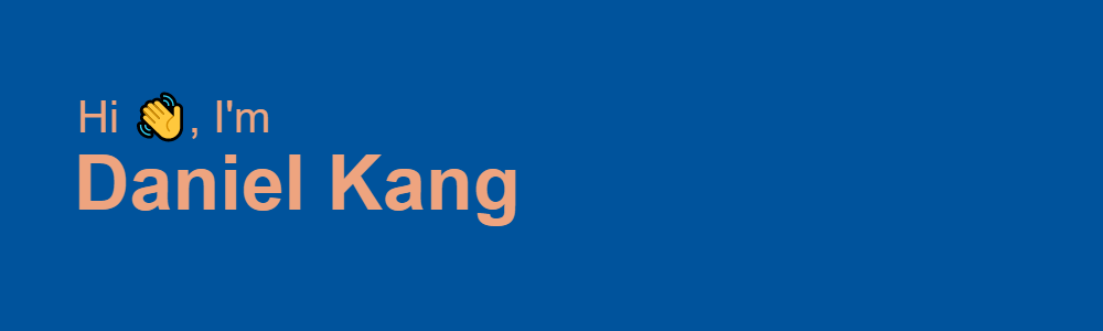 DKhubgit (Daniel Kang) · GitHub