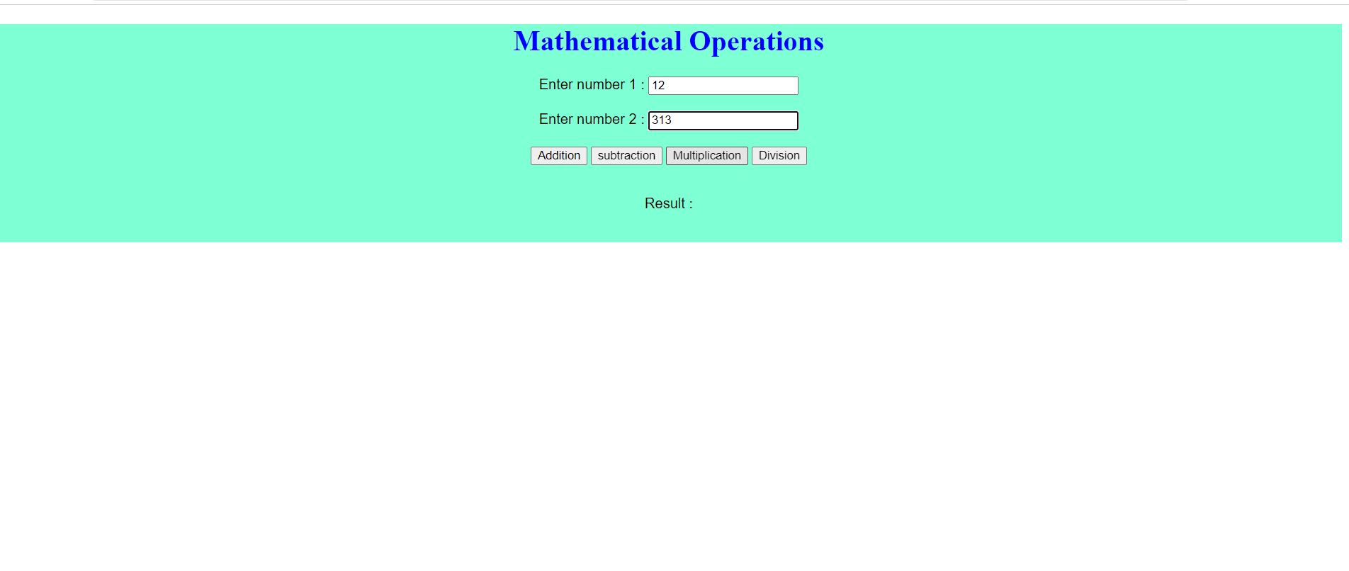Github rajkandane calculator