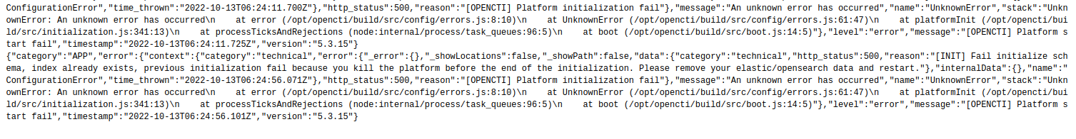 OpenCTI stops running · Issue #2450 · OpenCTI-Platform/opencti · GitHub