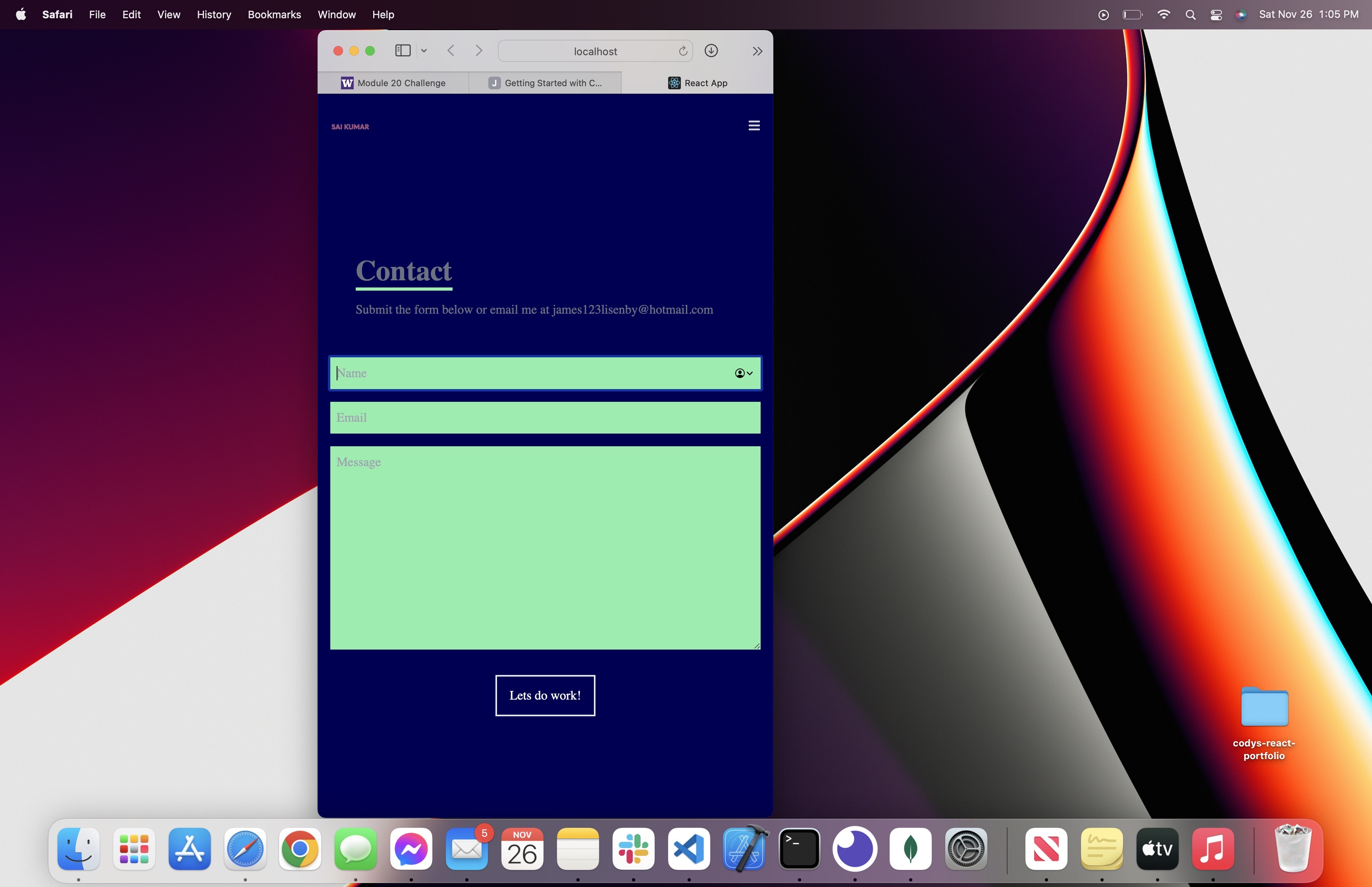 GitHub - James-Lisenby/codys-react-portfolio