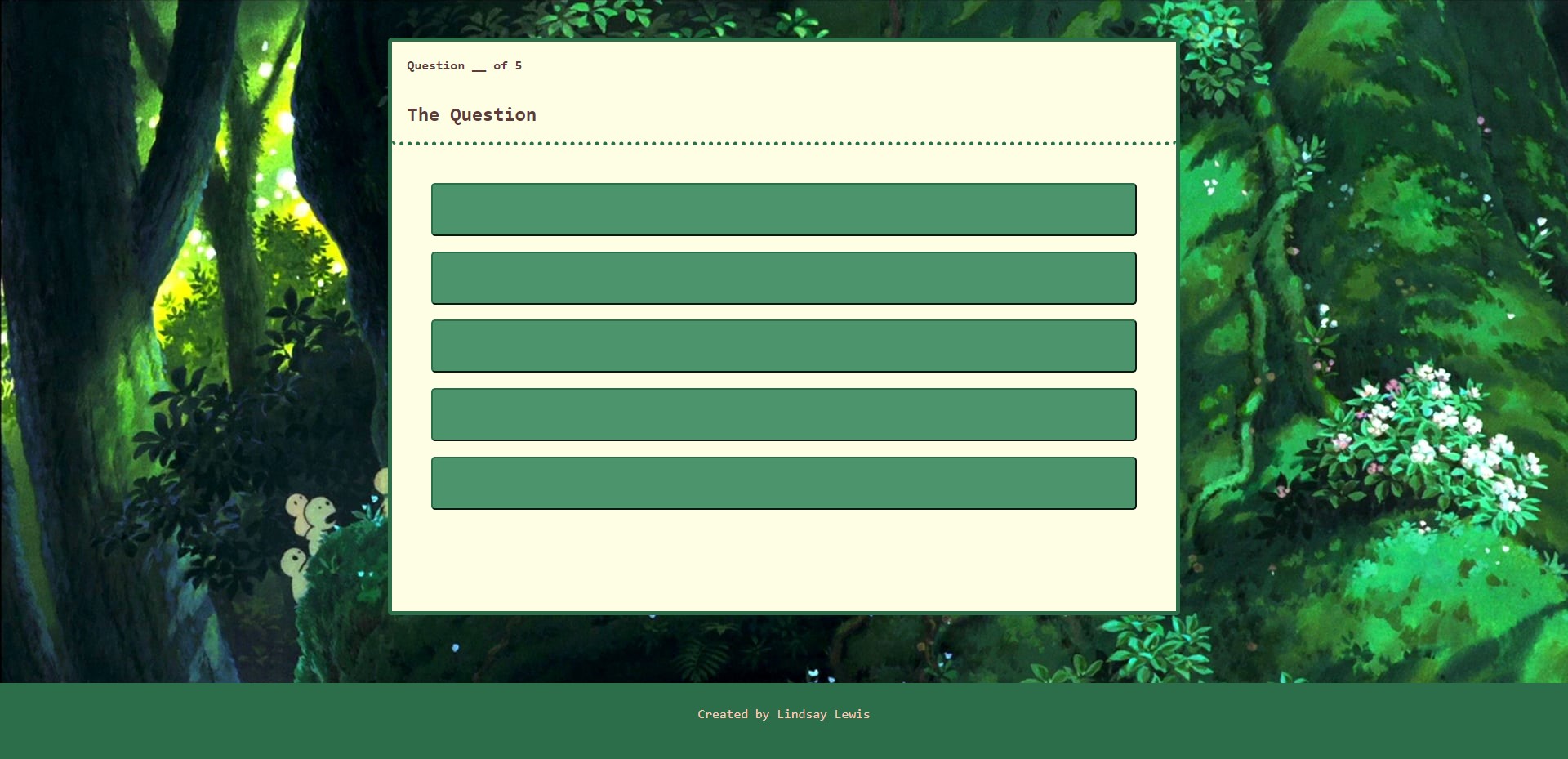 GitHub - lindslewis/studio-ghibli-quiz