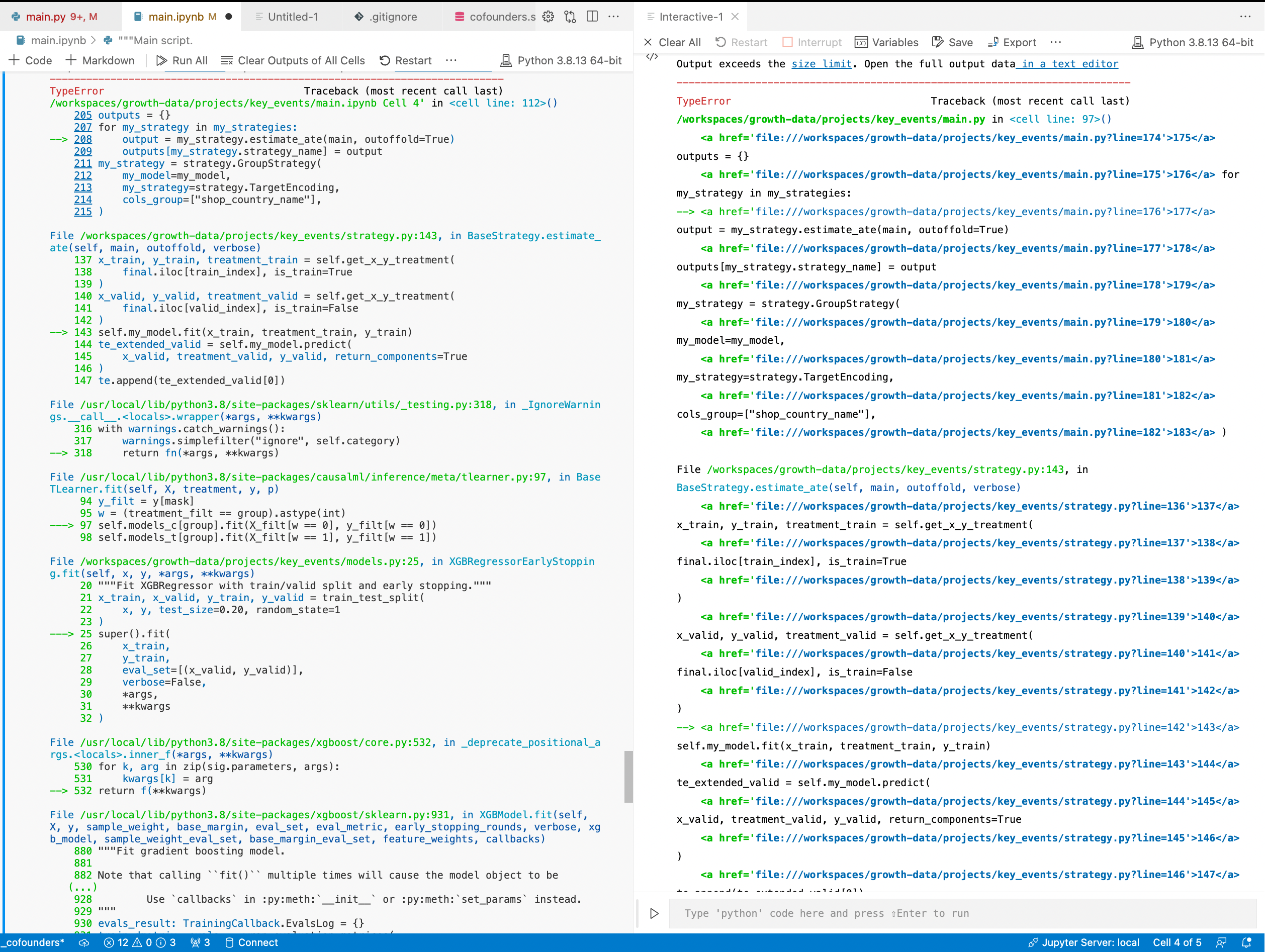 Traceback does not render correctly from interactive window · Issue ...
