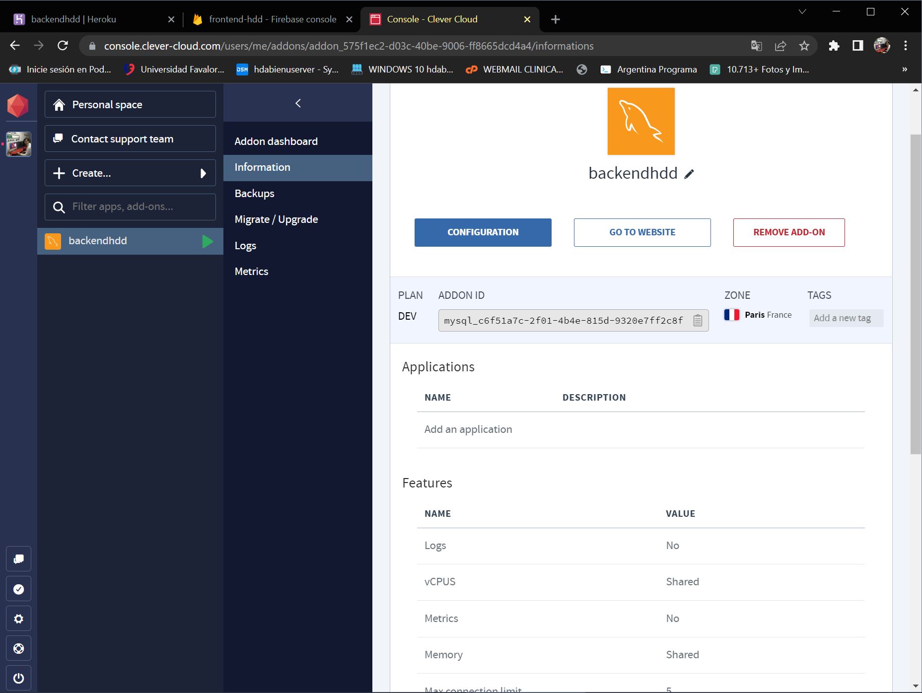 GitHub - ddabien/backend: Repositorio Back End