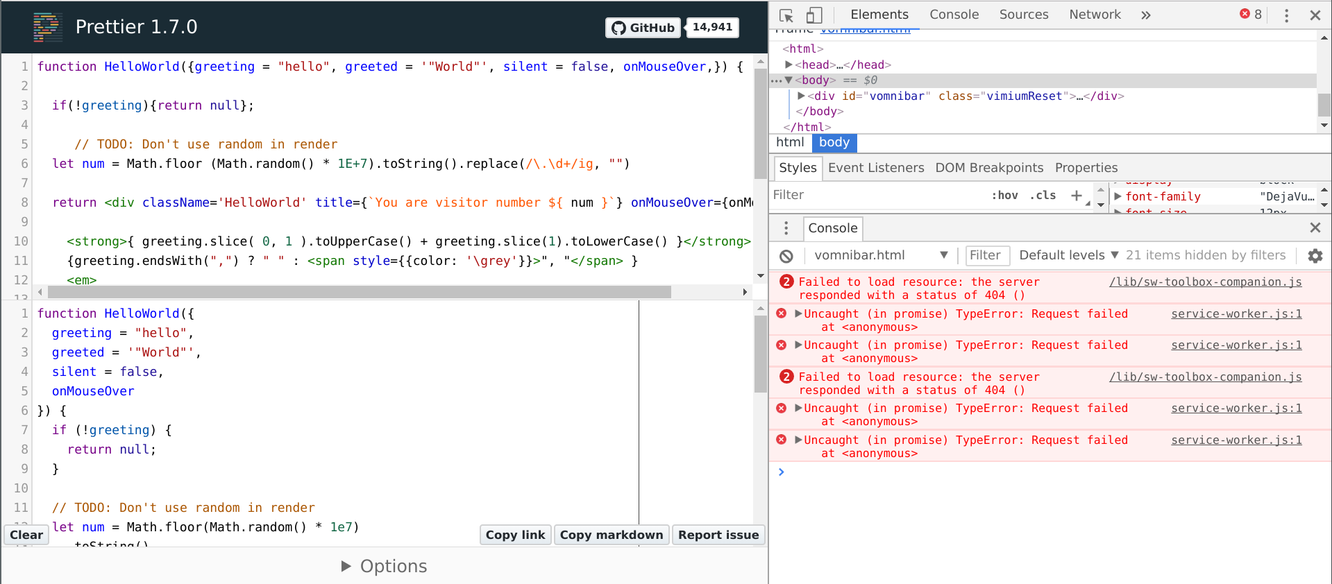 Playground resource error for loading sw-toolbox-companion.js · Issue ...