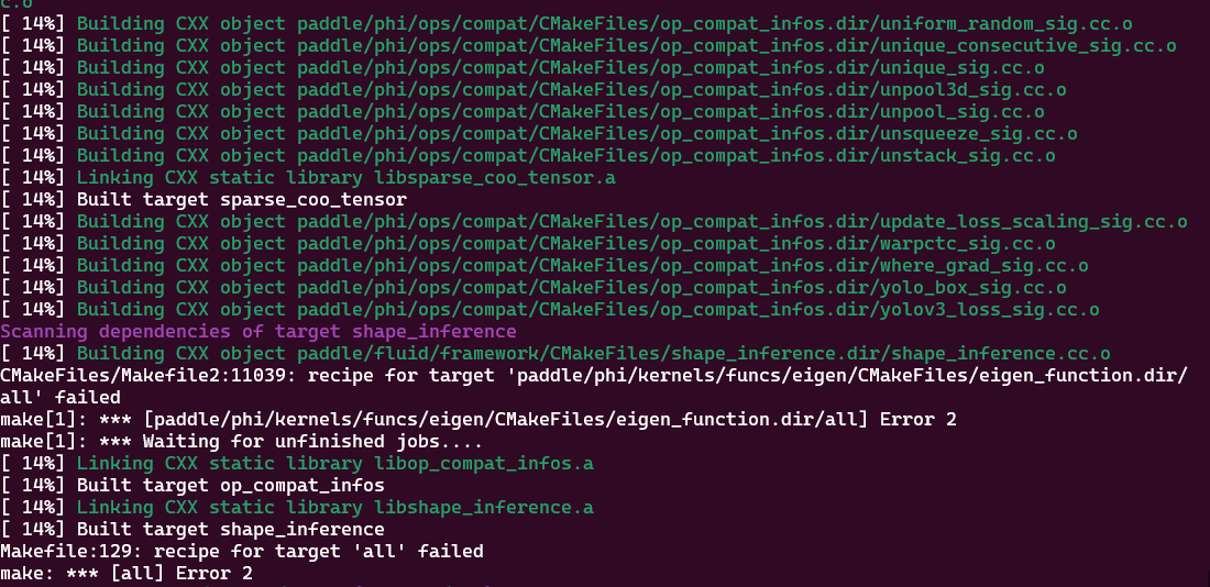 WSL2 Dokcer下编译paddle失败 · Issue #51065 · PaddlePaddle/Paddle · GitHub
