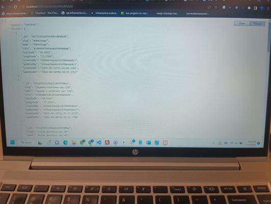 Rest api endpoints are acessible on the localhost but not on the server ...