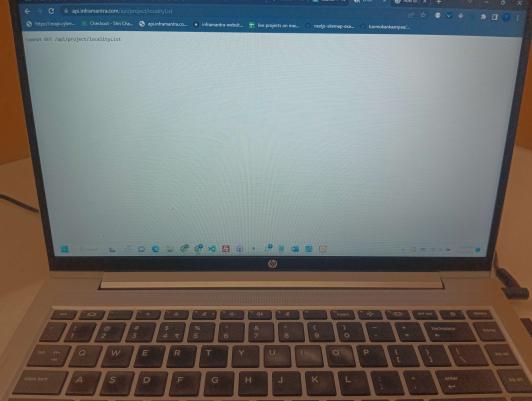 Rest api endpoints are acessible on the localhost but not on the server ...