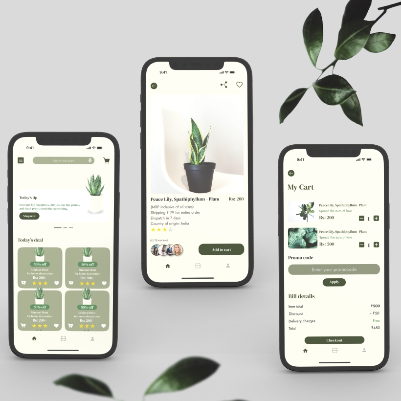 GitHub - vivekjha111/Plant-Shop: UI/UX design of Modern Plant shopping ...