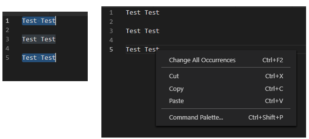 Alt to select multiple line cannot keep selection on right clicking ...