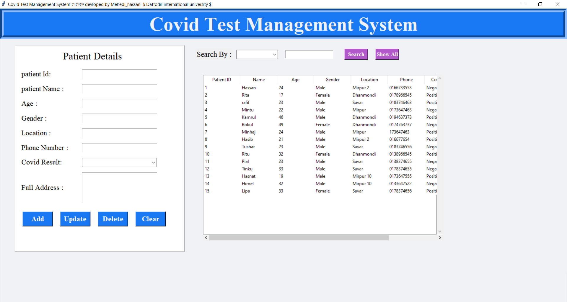 GitHub - mehedi-hassan-rony/Covid19-Management-System-Using-Python ...